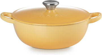 Le Creuset Marmite Cast Iron Soup Pot Casserole With Lid 22cm Honey